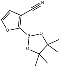 3-Cyanofuran-2-boronic acid pinacol ester Structure