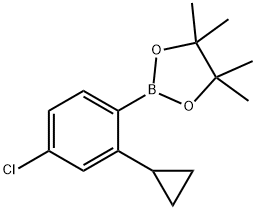 2-(4-chloro-2-cyclopropylphenyl)-4,4,5,5-tetramethyl-1,3,2-dioxaborolane|3-羟基-2,3-二甲基丁-2-基氢(4-氯-2-环丙基苯基)硼酸酯