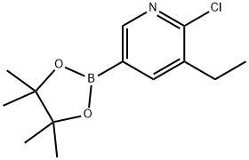 6-Chloro-5-ethylpyridine-3-boronic acid pinacol ester Struktur