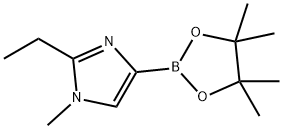 2-ethyl-1-methyl-4-(4,4,5,5-tetramethyl-1,3,2-dioxaborolan-2-yl)-1H-imidazole Structure