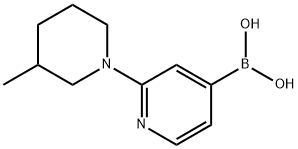 2-(3-Methylpiperidin-1-yl)pyridine-4-boronic acid Struktur
