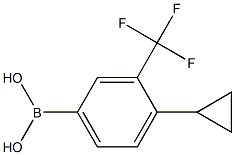 (4-cyclopropyl-3-(trifluoromethyl)phenyl)boronic acid Struktur
