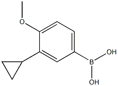 (3-cyclopropyl-4-methoxyphenyl)boronic acid Struktur