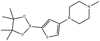 1-methyl-4-(5-(4,4,5,5-tetramethyl-1,3,2-dioxaborolan-2-yl)thiophen-3-yl)piperazine|1-甲基-4-(5-(4,4,5,5-四甲基-1,3,2-二氧硼杂环戊烷-2-基)噻吩-3-基)哌嗪