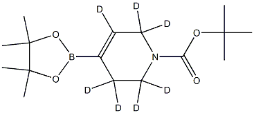 tert-butyl 4-(4,4,5,5-tetramethyl-1,3,2-dioxaborolan-2-yl)-3,6-dihydropyridine-1(2H)-carboxylate-2,2,3,3,5,6,6-d7 Struktur