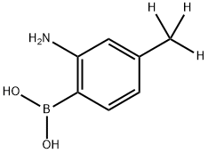 (2-amino-4-(methyl-d3)phenyl)boronic acid Structure