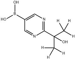 (2-(2-hydroxypropan-2-yl-1,1,1,3,3,3-d6)pyrimidin-5-yl)boronic acid|