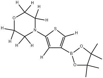 4-(4-(4,4,5,5-tetramethyl-1,3,2-dioxaborolan-2-yl)thiophen-2-yl-3,5-d2)morpholine-2,2,3,3,5,5,6,6-d8|