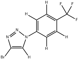 4-bromo-1-(4-(trifluoromethyl)phenyl-2,3,5,6-d4)-1H-1,2,3-triazole-5-d|