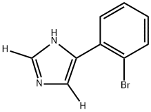 4-(2-bromophenyl)-1H-imidazole-2,5-d2 Struktur