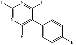 5-(4-bromophenyl)pyrimidine-2,4,6-d3 Struktur