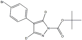 tert-butyl 4-(4-bromophenyl)-1H-pyrazole-1-carboxylate-3,5-d2 Struktur