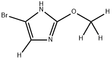 4-bromo-2-(methoxy-d3)-1H-imidazole-5-d Structure