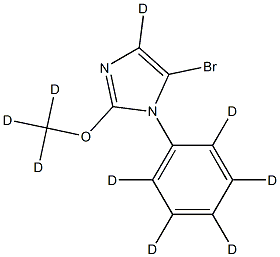 5-bromo-2-(methoxy-d3)-1-(phenyl-d5)-1H-imidazole-4-d|