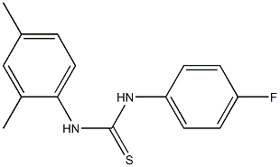 N-(2,4-dimethylphenyl)-N'-(4-fluorophenyl)thiourea Struktur