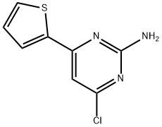 2-Amino-4-chloro-6-(2-thienyl)pyrimidine Struktur
