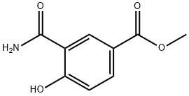 Benzoic acid, 3-(aminocarbonyl)-4-hydroxy-, methyl ester|5-METHOXYCARBONYLSALICYLAMIDE