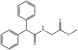 Glycine, N-(2,2-diphenylacetyl)-, methyl ester Struktur