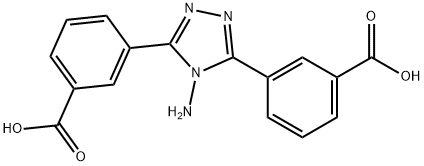 4-amino-3,5-bis(3-carboxyphenyl)-4H-1,2,4-triazole Struktur
