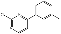 2-CHLORO-4-(3-METHYLPHENYL)PYRIMIDINE, 954217-16-4, 结构式