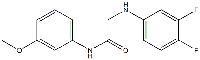 2-[(3,4-difluorophenyl)amino]-N-(3-methoxyphenyl)acetamide Structure