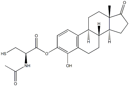 4-hydroxyestrone N-acetylcysteine Structure
