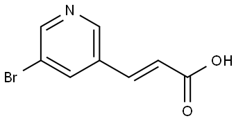 (E)-3-(5-bromopyridin-3-yl)acrylic acid Structure
