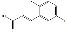 (E)-3-(5-fluoro-2-methylphenyl)acrylic acid Struktur