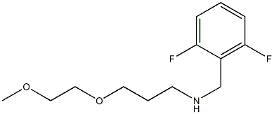 [(2,6-difluorophenyl)methyl][3-(2-methoxyethoxy)propyl]amine Struktur