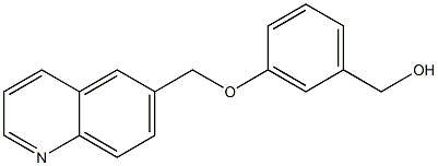 [3-(quinolin-6-ylmethoxy)phenyl]methanol Struktur