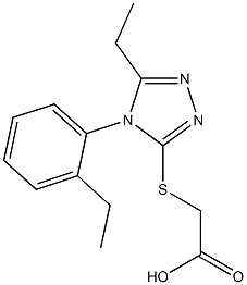 2-{[5-ethyl-4-(2-ethylphenyl)-4H-1,2,4-triazol-3-yl]sulfanyl}acetic acid Structure