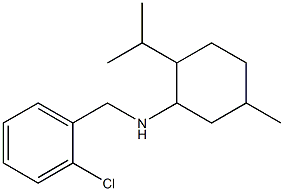 N-[(2-chlorophenyl)methyl]-5-methyl-2-(propan-2-yl)cyclohexan-1-amine Struktur