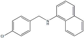 N-[(4-chlorophenyl)methyl]naphthalen-1-amine Struktur