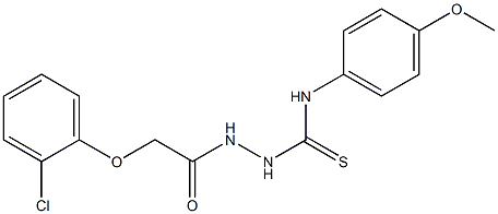 2-[2-(2-chlorophenoxy)acetyl]-N-(4-methoxyphenyl)-1-hydrazinecarbothioamide
