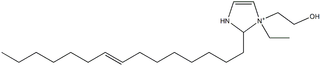 1-Ethyl-1-(2-hydroxyethyl)-2-(8-pentadecenyl)-4-imidazoline-1-ium Struktur