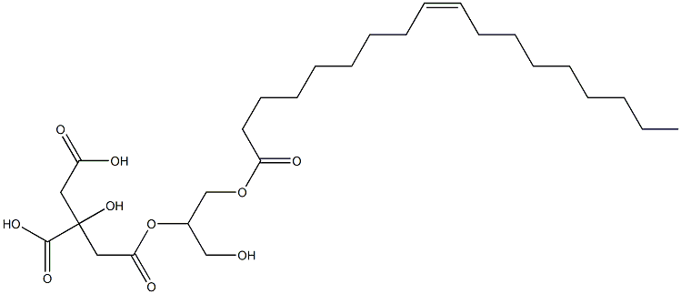 GLYCEROLMONOOLEATE,ESTERWITHCITRICACID Struktur