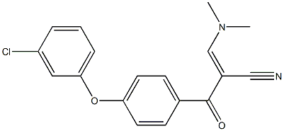 (E)-2-[4-(3-chlorophenoxy)benzoyl]-3-(dimethylamino)-2-propenenitrile