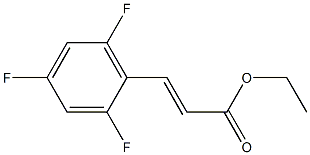 (E)-ethyl 3-(2,4,6-trifluorophenyl)acrylate Struktur