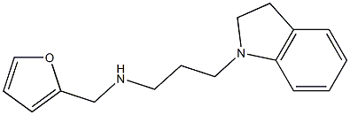 [3-(2,3-dihydro-1H-indol-1-yl)propyl](furan-2-ylmethyl)amine Structure