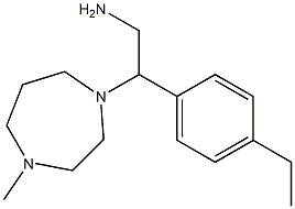 2-(4-ethylphenyl)-2-(4-methyl-1,4-diazepan-1-yl)ethan-1-amine Structure