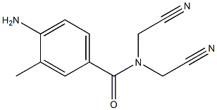 4-amino-N,N-bis(cyanomethyl)-3-methylbenzamide Struktur