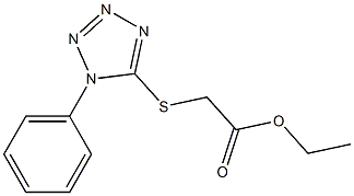 ethyl 2-[(1-phenyl-1H-1,2,3,4-tetrazol-5-yl)sulfanyl]acetate Struktur