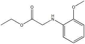 ethyl 2-[(2-methoxyphenyl)amino]acetate Struktur