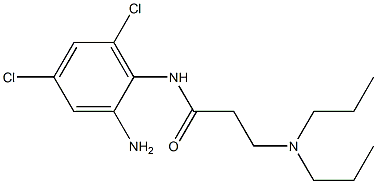 N-(2-amino-4,6-dichlorophenyl)-3-(dipropylamino)propanamide Struktur