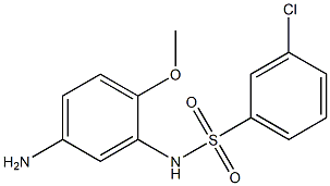 N-(5-amino-2-methoxyphenyl)-3-chlorobenzene-1-sulfonamide Structure