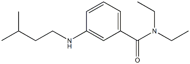 N,N-diethyl-3-[(3-methylbutyl)amino]benzamide Structure