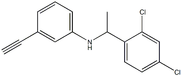 N-[1-(2,4-dichlorophenyl)ethyl]-3-ethynylaniline Struktur