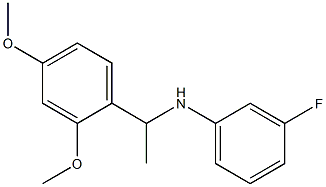 N-[1-(2,4-dimethoxyphenyl)ethyl]-3-fluoroaniline Struktur