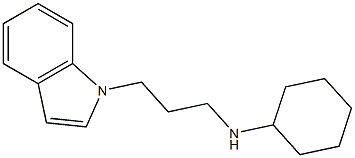 N-[3-(1H-indol-1-yl)propyl]cyclohexanamine Struktur