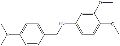 N-{[4-(dimethylamino)phenyl]methyl}-3,4-dimethoxyaniline Struktur